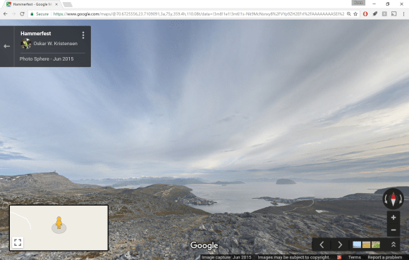 Screen capture of photo sphere by Oskar W. Kristensen