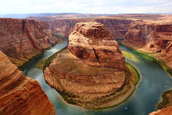 Stunning shot of the snake river in grand canyon