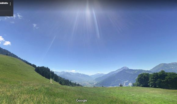 The hills above Maienfeld, Switzerland | Nicolai Stotz, Google Maps